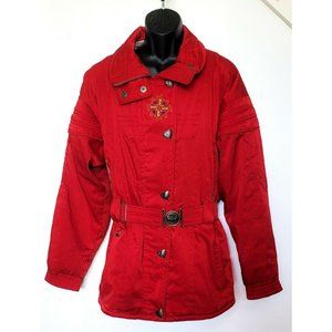 SPYDER Bardot Vtg 90's Snow Ski Jacket Full Zip Tech Thinsulate Women's Size 12